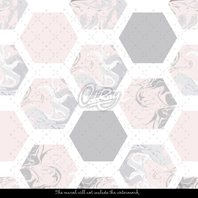 Wallpaper Pastel Honeycombs