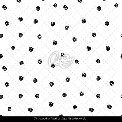 Wallpaper Polka Dots In Retro Style