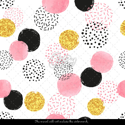 Wallpaper Charming Colorful Polka Dots