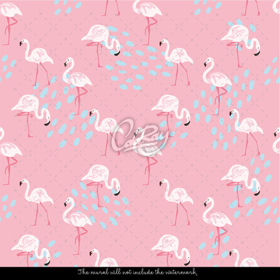 Wallpaper Walk Among Flamingos