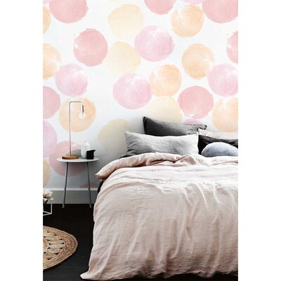 Wallpaper Big Pink Polka Dots