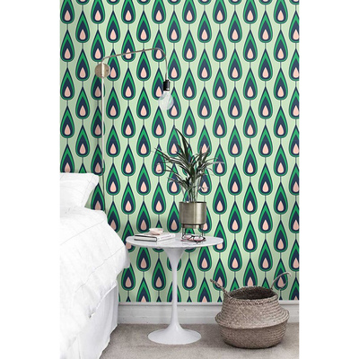 Wallpaper Green Rain