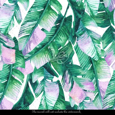 Wallpaper Ombre Leaves