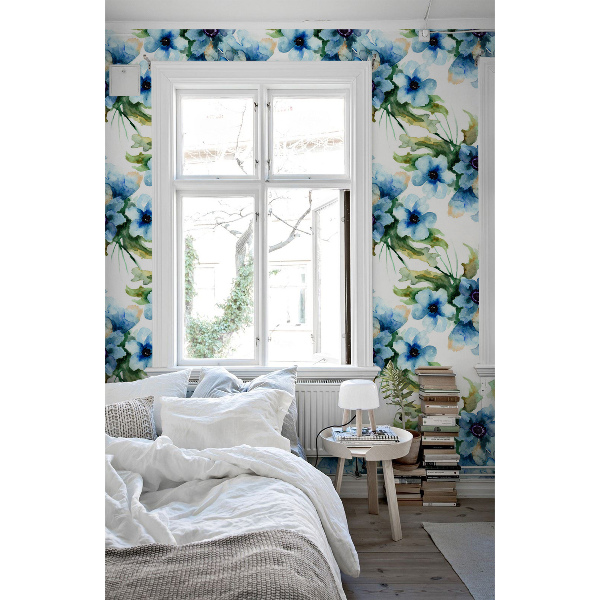 Wallpaper Blue Spring Flowers