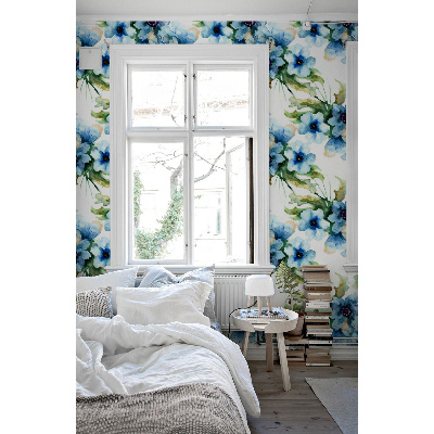 Wallpaper Blue Spring Flowers