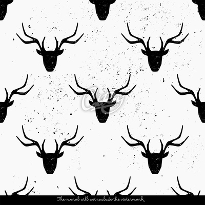 Wallpaper Black Deer