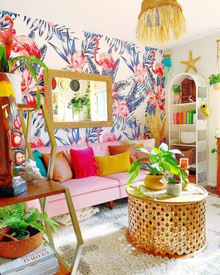 Wallpaper Pink Flamingo