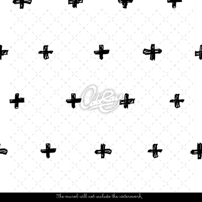 Wallpaper Black Crosses
