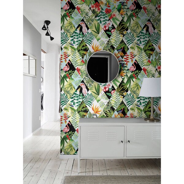 Wallpaper Patchwork Jungle