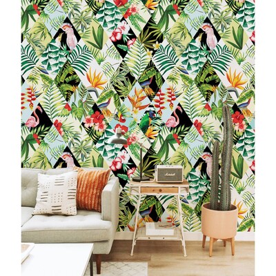 Wallpaper Patchwork Jungle
