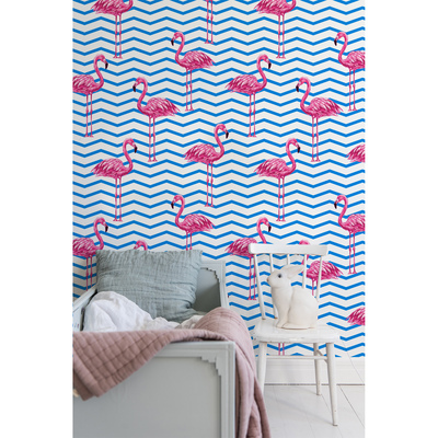 Wallpaper Noble Flamingos