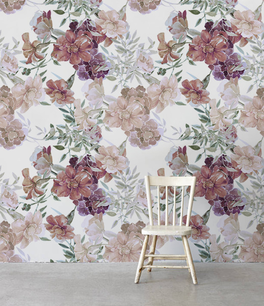 Wallpaper Romantic Flowers