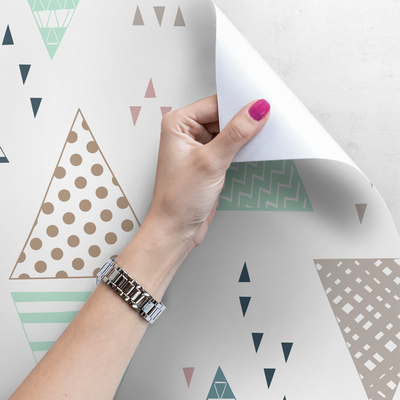 Wallpaper Triangular Craze Of Colors