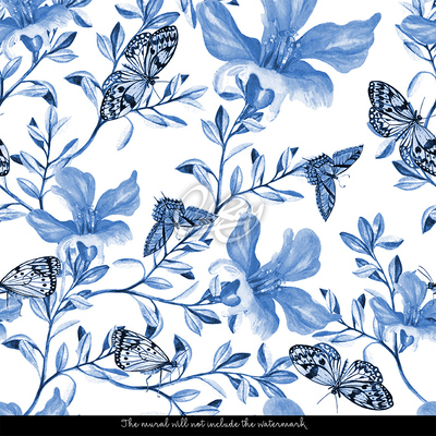 Wallpaper The Blue World Of Butterflies