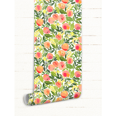 Wallpaper In A Peach Grove