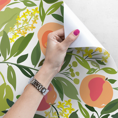 Wallpaper In A Peach Grove