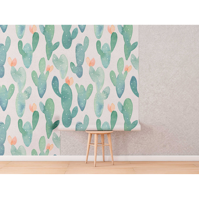 Wallpaper Is A Cactus Growing On The Wall?
