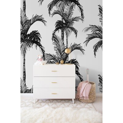 Wallpaper Exotic Gray Palm Trees