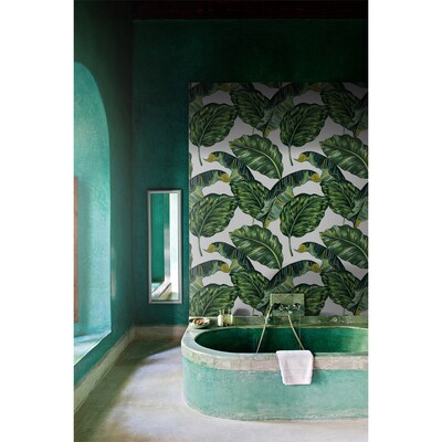 Wallpaper In the Shadow Of Monstera Leaves
