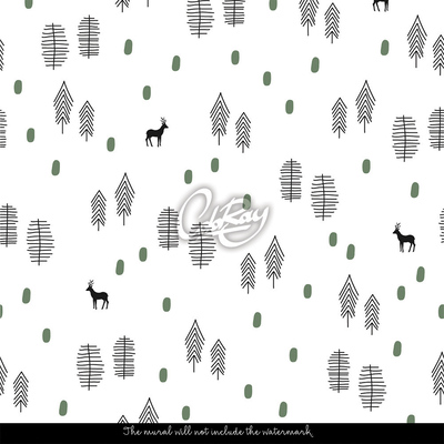 Wallpaper Deer In The Forest
