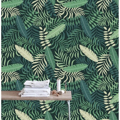 Wallpaper Falling Palm Leaves