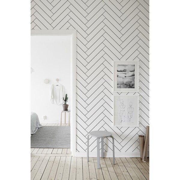 Wallpaper Sketch Of Wooden Planks