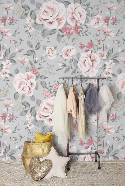 Wallpaper Ashy Vintage Floral wallpaper