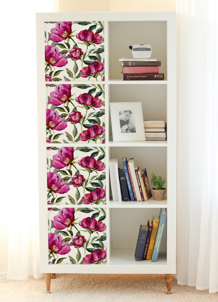 Ikea Kallax Decals Floral Colorful