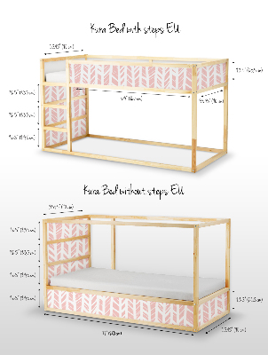 Ikea Kura Bed Decals Herringbone Pattern