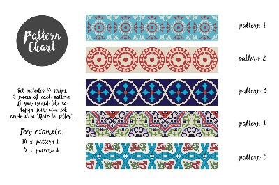 Stair decals Fabulous Oriental Mandalas