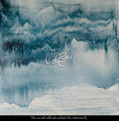 Stair decals Dark Ocean Blue Drip