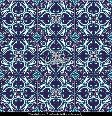 Stair decals Fabulous Oriental Flowers