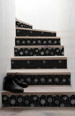 Stair decals Stylish Dandelions