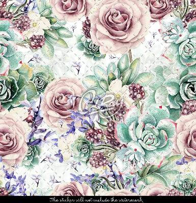 Stair decals Rose Garden