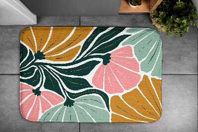 Bath mat Flowers Geometric