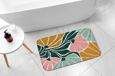 Bath mat Flowers Geometric