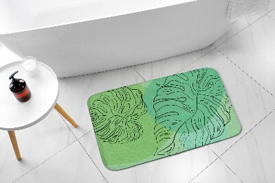 Bathroom mat Monstera Leaves