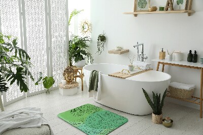 Bathroom mat Monstera Leaves