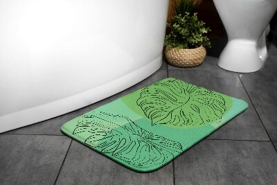 Bath rug Monstera Leaves