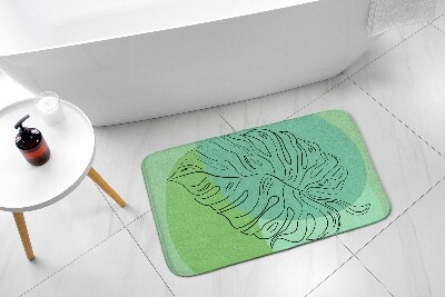 Non slip bath mat Monstera Leaves