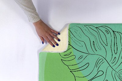 Non slip bath mat Monstera Leaves