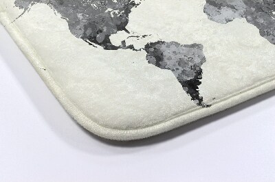 Bath mat World map