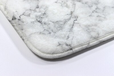 Bathroom rug White marble