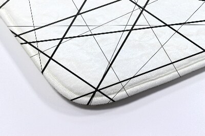 Bathroom rug Geometric lines