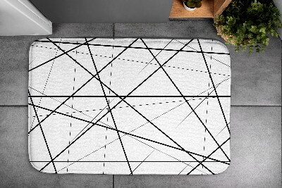 Bathroom rug Geometric lines