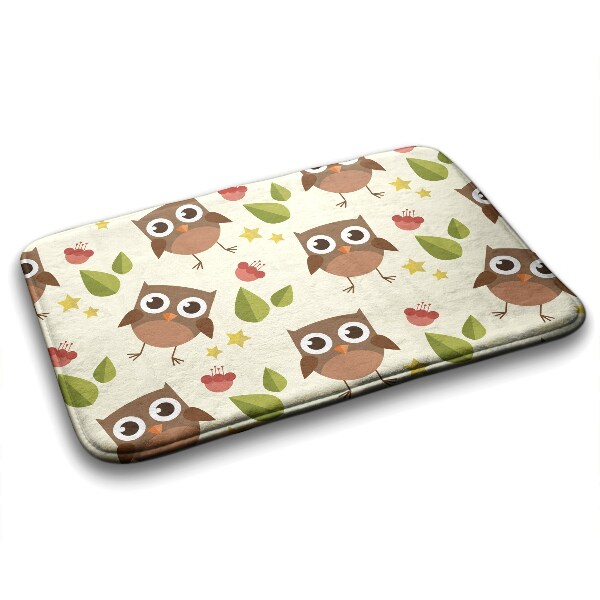 Non slip shower mat Owl Birds