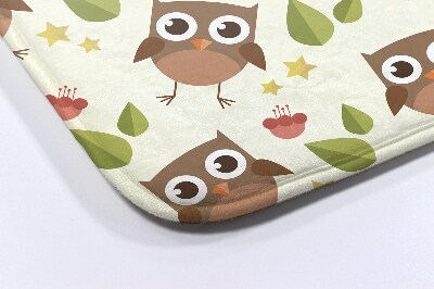 Non slip shower mat Owl Birds