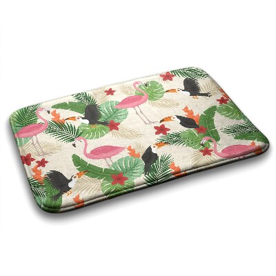 Bathmat Birds Flamingos