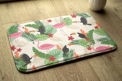 Bathmat Birds Flamingos