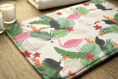 Bathmat Birds Flamingos